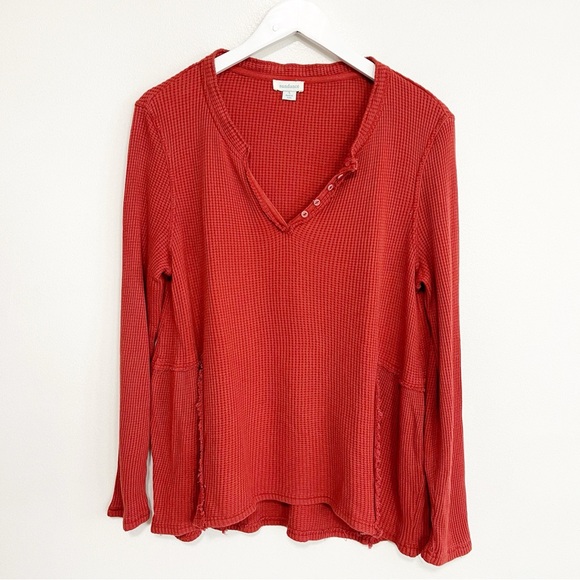 Sundance Rust V-Neck Tunic - Picture 2 of 8